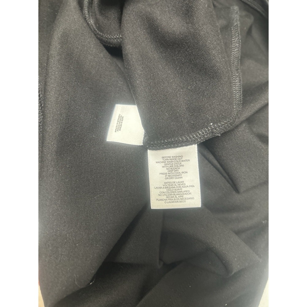 NWT Anne Klein Women's Black Ruffled Top Size M Long Sleeve - Picture 7 of 8